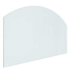 vidaXL Skleněn&aacute; deska k krbu Transparentn&iacute; 80 x 50 cm Sklo