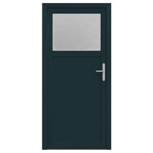 vidaXL Bočn&iacute; vstupn&iacute; dveře Antracitov&aacute; 98 x 198 cm PVC
