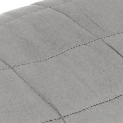 vidaXL Zátěžová deka šedá 120 x 180 cm 5 kg textil