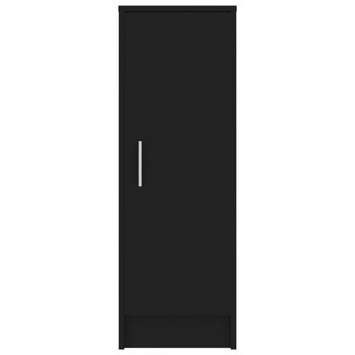 vidaXL Botník černý 32 x 35 x 92 cm dřevotříska