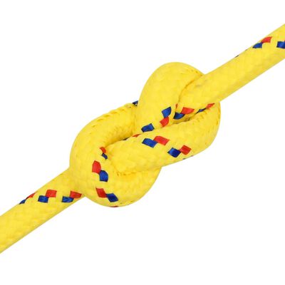vidaXL Lodní lano žluté 18 mm 25 m polypropylen