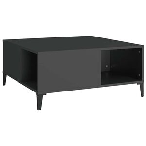 vidaXL Konferenčn&iacute; stolek čern&yacute; 80 x 80 x 36,5 cm kompozitn&iacute; dřevo