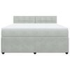 vidaXL Box spring postel s matrac&iacute; světle &scaron;ed&aacute; 180x200 cm samet