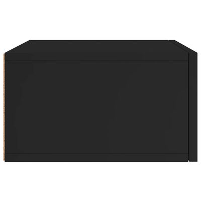 vidaXL Nástěnný noční stolek černý 35 x 35 x 20 cm