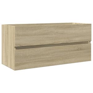vidaXL Koupelnov&aacute; skř&iacute;ňka pod umyvadlo dub sonoma 100 x 38,5 x 45 cm