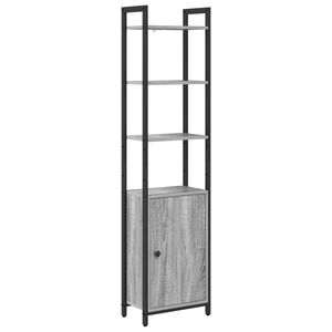 vidaXL Knihovna 6 &uacute;rovn&iacute; 40 x 24 x 161 cm Kompozitn&iacute; dřevo &Scaron;ed&aacute; Sonoma