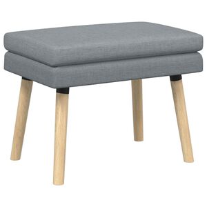 vidaXL Dvou&uacute;rovňov&aacute; lavice Světle &scaron;ed&aacute; 60 x 40 x 46 cm Textil