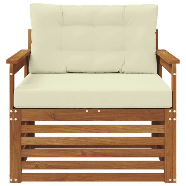 vidaXL Venkovn&iacute; pohovkov&aacute; souprava Masivn&iacute; ak&aacute;ciov&eacute; dřevo a polyester