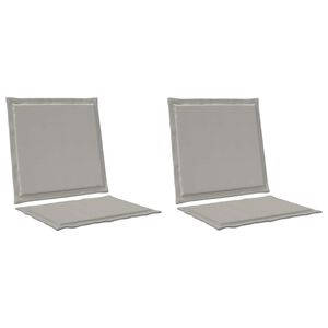 vidaXL Sed&aacute;ky a zadn&iacute; pol&scaron;t&aacute;ře Polyester Světle &scaron;ed&aacute; 47 x 45 x 2 cm