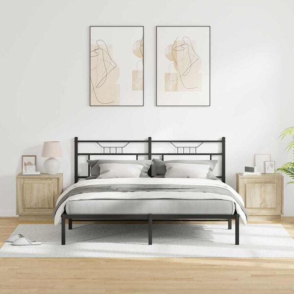 vidaXL Nočn&iacute; skř&iacute;ňka 2 pcs Sonoma dub 44 x 34,5 x 45 cm