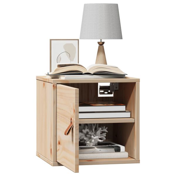 vidaXL N&aacute;stěnn&eacute; skř&iacute;ňky 2 ks 31,5x30x30 cm masivn&iacute; borov&eacute; dřevo
