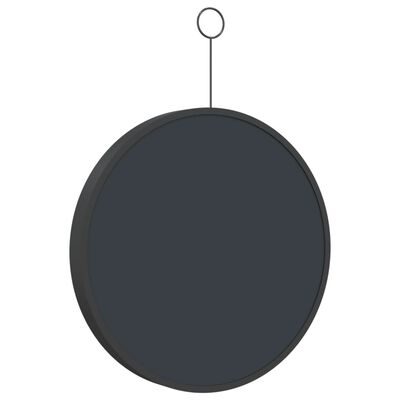 vidaXL Závěsné zrcadlo s háčkem černé 30 cm