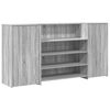 vidaXL Recepčn&iacute; stůl hněd&yacute; dub 200x50x103,5 cm kompozitn&iacute; dřevo