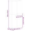 vidaXL Skříň na obuv s policí Šedá 80 x 35.5 x 180 cm Kompozitní dřevo