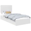 vidaXL Postel s &uacute;ložn&yacute;m prostorem B&iacute;l&aacute; 90 x 190 cm Kompozitn&iacute; dřevo