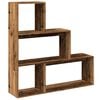 vidaXL Knihovna/děl&iacute;c&iacute; stěna 3patrov&aacute; old wood 123x29x123 cm kompozit