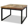vidaXL Konferenčn&iacute; stolek, teak a pryskyřice, 60x60x40 cm