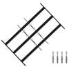 vidaXL Bezpečnostn&iacute; mř&iacute;ž na okna se 3 př&iacute;čkami 3 pcs 43-74 cm