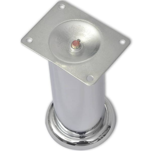 vidaXL Nohy k pohovce 8 ks kulat&eacute; chrom 180 mm