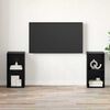 vidaXL Sestava TV skříněk Nástěnný 2 pcs Černý dub 72 x 35 x 36,5 cm