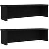 vidaXL kuchyňsk&eacute; reg&aacute;ly stohovateln&eacute; 2 pcs čern&yacute; 60x15x16 cm