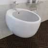 Z&aacute;věsn&yacute; bidet keramick&yacute; s otvorem pro baterii - b&iacute;l&yacute;