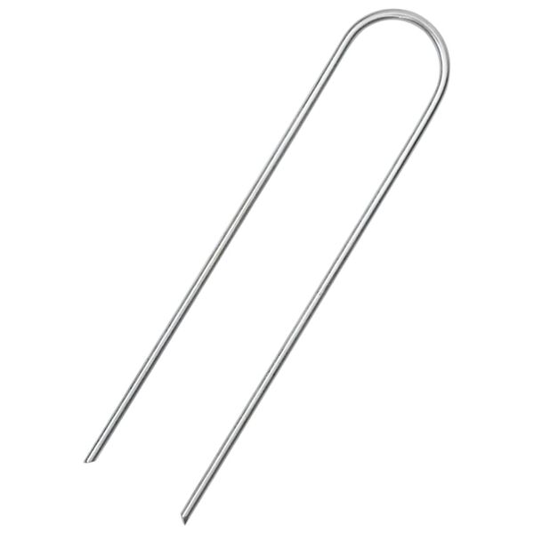 vidaXL Zemní kolíky tvaru U 50 ks 15 x 3,5 cm pozinkovaná ocel