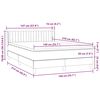 vidaXL Box spring postel s matrac&iacute; čern&aacute; 140x210 cm samet