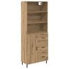 vidaXL Vysok&yacute; bufet 2 ks Artisanov&yacute; dub 69,5 x 32,5 x 180 cm