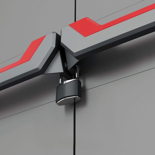 Keter Víceúčelová úložná skříň Stilo šedá a černá 173 cm