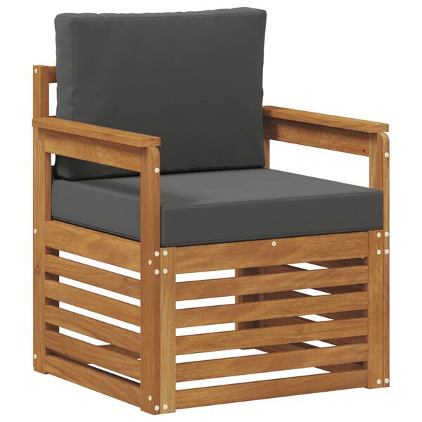 vidaXL Venkovn&iacute; pohovkov&aacute; souprava Př&iacute;rodn&iacute; 71 x 63 x 73 cm