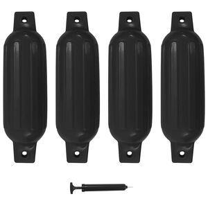 vidaXL Lodn&iacute; n&aacute;razn&iacute;k 4 ks čern&yacute; 41 x 11,5 cm PVC