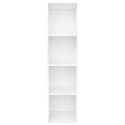 vidaXL Knihovna/TV skříň bílá 36 x 30 x 143 cm dřevotříska