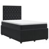 vidaXL Postel boxspring s matrac&iacute; s čelo Čern&aacute; 120 x 190 cm Samet