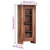 vidaXL Skř&iacute;ň highboard 50 x 30 x 110 cm masivn&iacute; dřevo