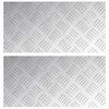 vidaXL Schodov&eacute; n&aacute;&scaron;lapy Obd&eacute;ln&iacute;kov&yacute; 2 pcs Stř&iacute;brn&aacute; 40 x 20 cm Hlin&iacute;k