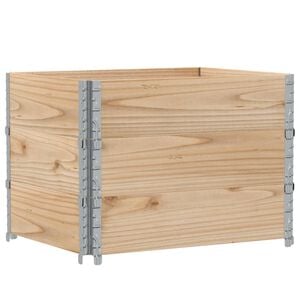 vidaXL Paletov&eacute; n&aacute;stavce 3 ks 80 x 60 cm masivn&iacute; borov&eacute; dřevo