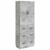 vidaXL Sada skř&iacute;něk 2 pcs Betonově &scaron;ed&aacute; 66 x 34,5 x 87 cm