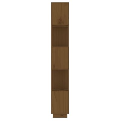 vidaXL Knihovna/dělicí stěna medově hnědá 51x25x163,5 cm masivní dřevo