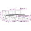 vidaXL Zahradn&iacute; lounge set 5 pcs Voskově Hněd&aacute; Masivn&iacute; borovice