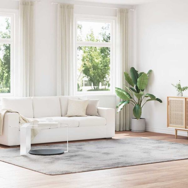 vidaXL Koberec Shaggy s vysokým vlasem NAVARRA stříbrošedý 240x340 cm