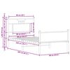 vidaXL R&aacute;m postele bez matrace dub sonoma 90 x 200 cm kompozitn&iacute; dřevo