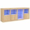 vidaXL Př&iacute;born&iacute;k s LED osvětlen&iacute;m dub sonoma 164 x 37 x 67 cm