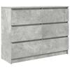 vidaXL Př&iacute;born&iacute;k betonově &scaron;ed&yacute; 100x35x76 cm Dřevěn&eacute; konstrukce
