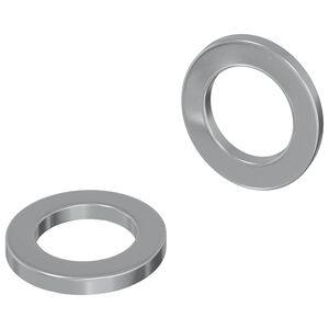 vidaXL Podložky 2 ks Stř&iacute;brn&aacute; 10 x 10 x 1,2 mm Ocel