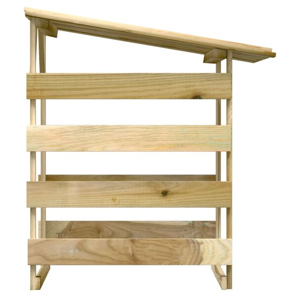 vidaXL Pergola se střechou 100 x 90 x 100 cm impregnovan&eacute; borov&eacute; dřevo