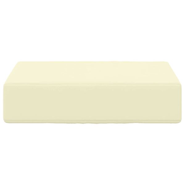 vidaXL Venkovn&iacute; sedac&iacute; pol&scaron;t&aacute;ř Kr&eacute;mov&aacute; 40 x 40 x 8 cm 100% polyester