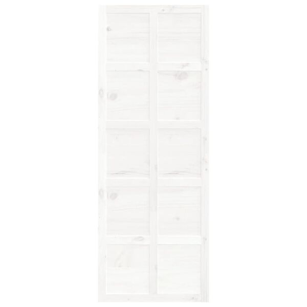 vidaXL Posuvn&eacute; dveře b&iacute;l&eacute; 80 x 1,8 x 214 cm masivn&iacute; borov&eacute; dřevo