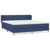 vidaXL Box spring postel s matrac&iacute; modr&aacute; 160x200 cm textil