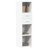 vidaXL Skř&iacute;ň highboard b&iacute;l&aacute; 30 x 42,5 x 124 cm kompozitn&iacute; dřevo